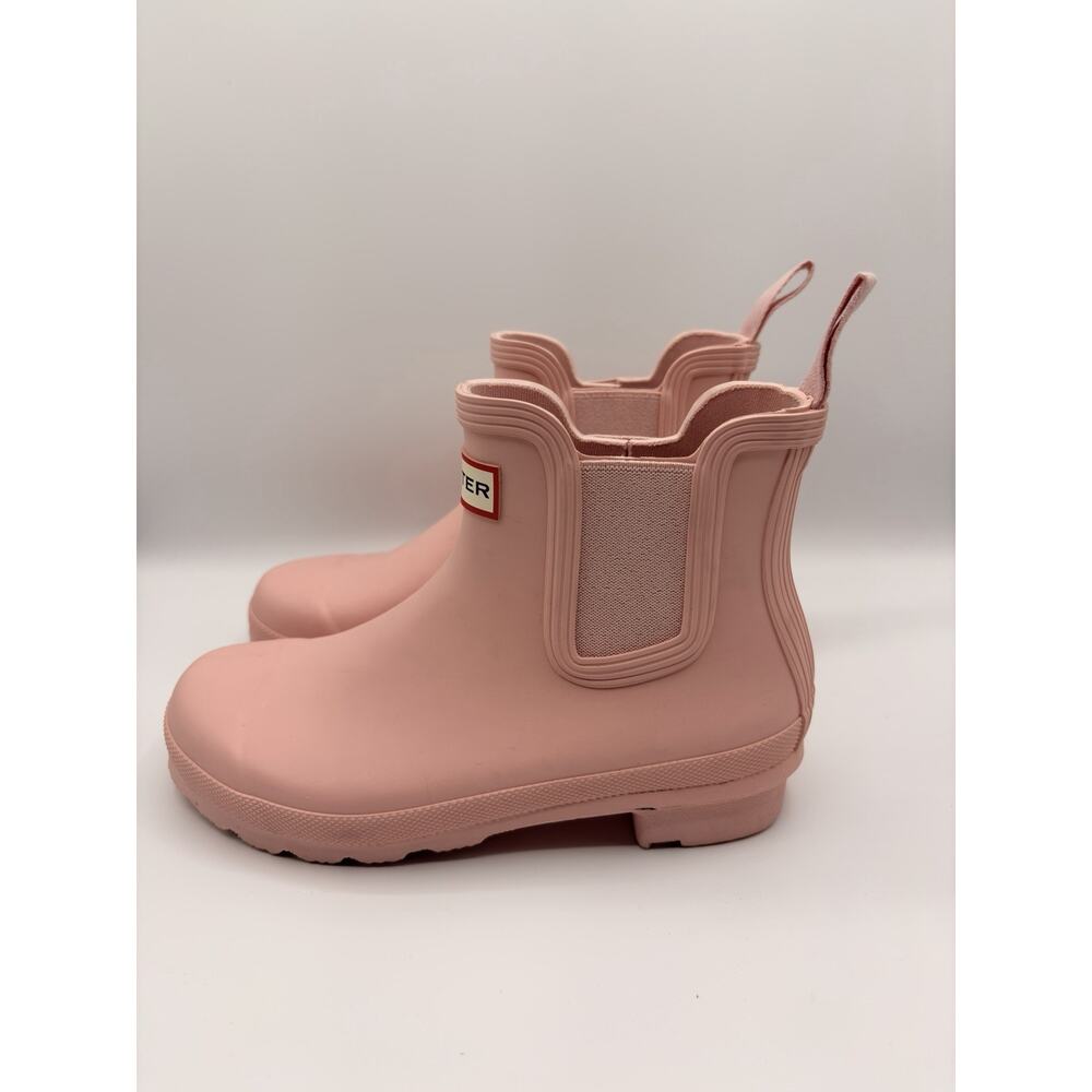 Hunter Chelsea Rain Boots Pink Women’s Sz US 5 EU 36 Excellent - Picture 4 of 10
